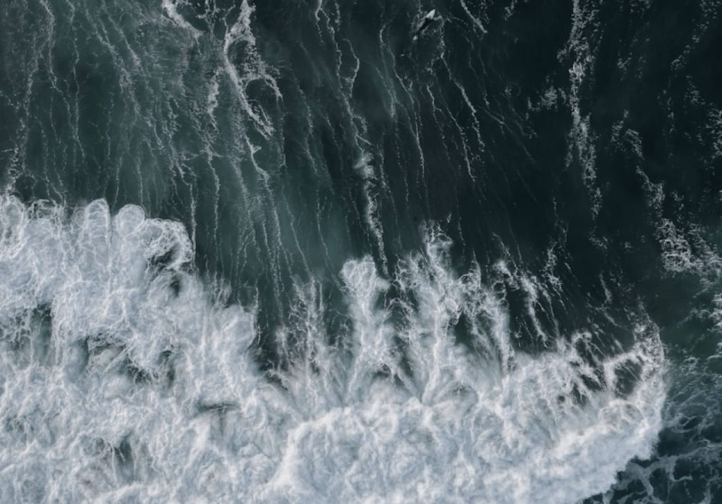 Wave surfing in Bali