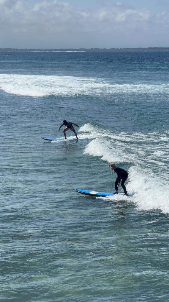 More practice surf with mentorship